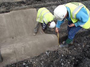 Fixing of CC into Channel at Avoca Mines