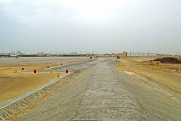 Dhahran bund and channel KSA
