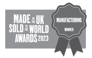 Made in the UK Sold to the World Winner Badge