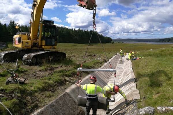 Muck Burn flume remediation, Scotland